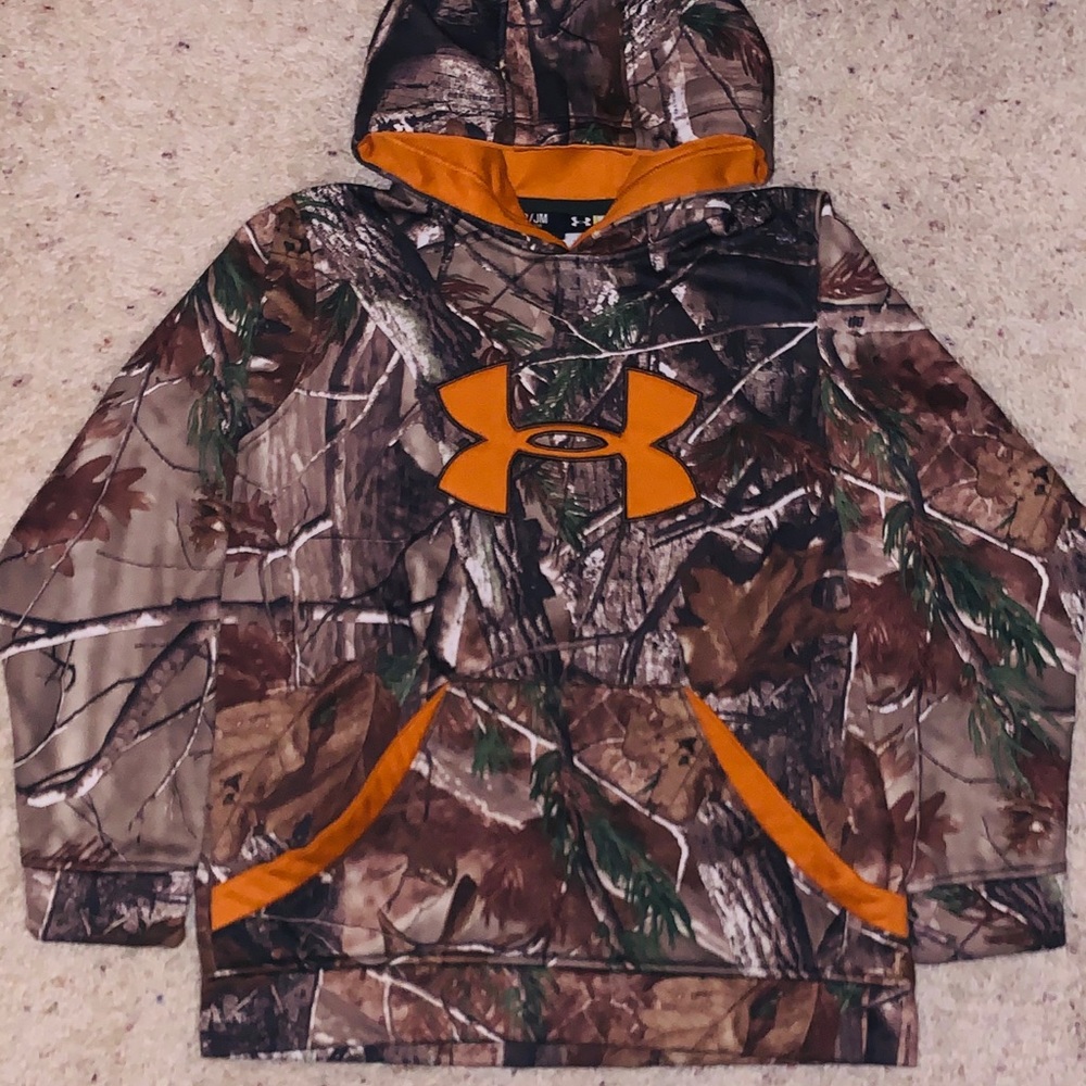 Boys Under Armour Real Tree Camo Sweatshirt